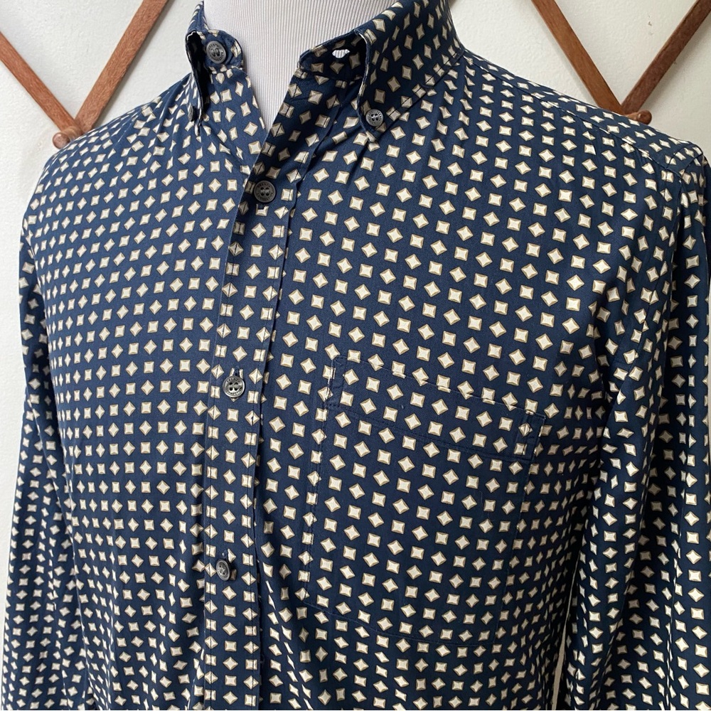 French Connection Argyle Diamond Patterned Shirt - image 4